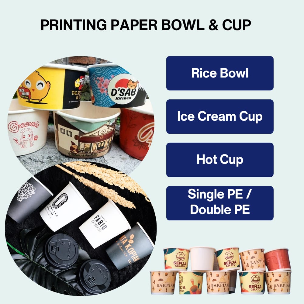 PRINTING PAPER BOWL & CUP